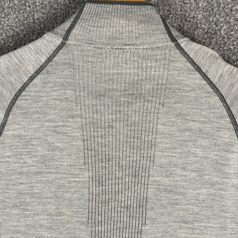 Smartwool Mens Merino Wool 1/2 Zip Pullover L Base layer Gray Hiking Outdoor Ski - Picture 16 of 16
